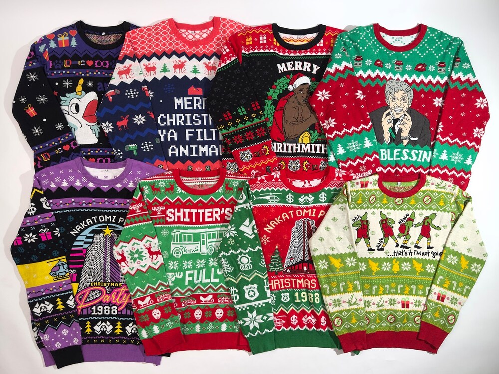 Family Knit Christmas Sweatshirt, Knitted Ugly Christmas Sweater, Christmas Movie Ugly Sweatshirt, Family Matching Christmas, Xmas Party Tshirttrend Hoodiegen