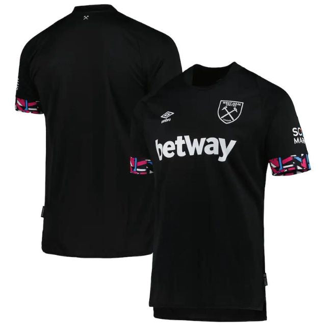 West Ham United Unisex  2022/23 Away Team Customized Jersey – Black