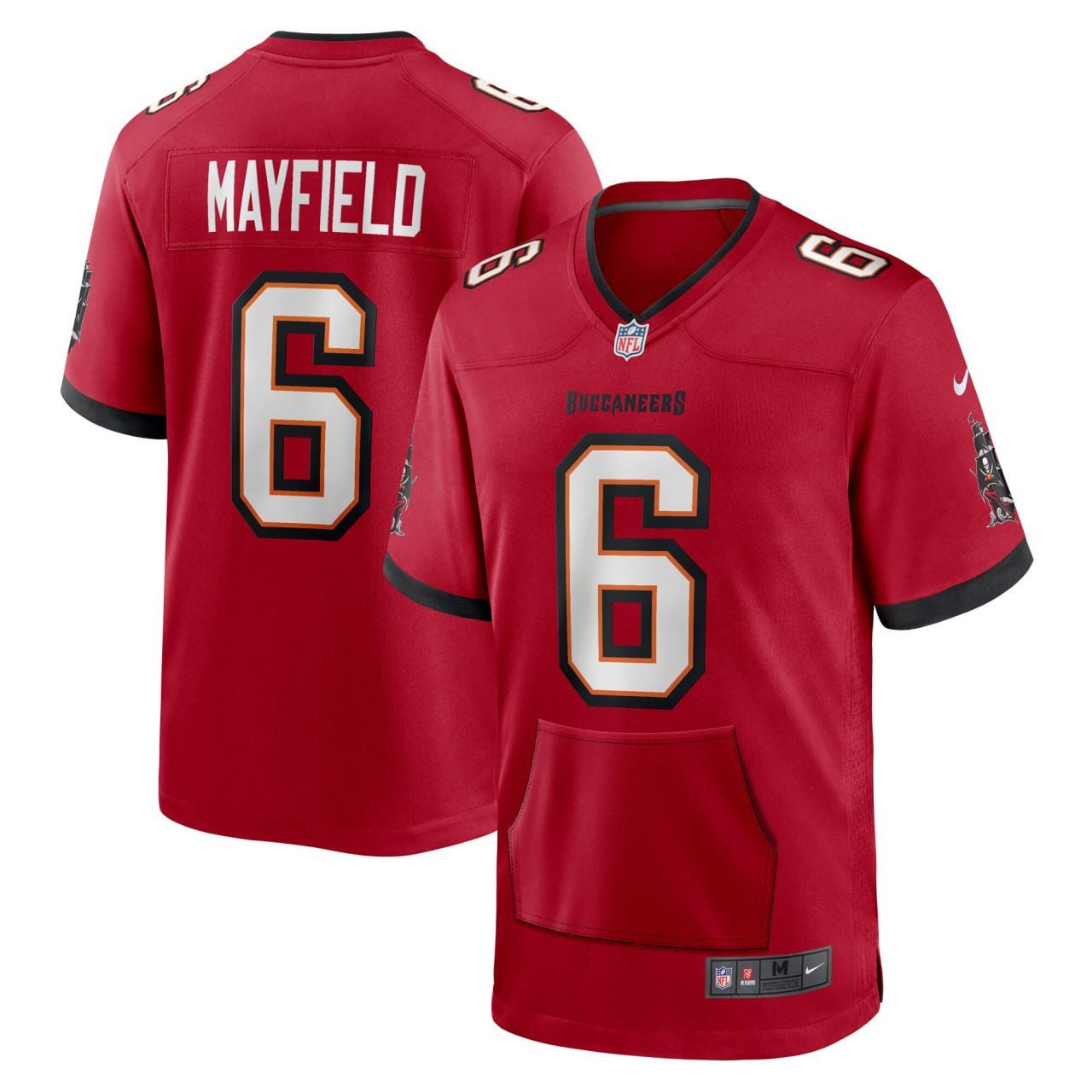 Baker Mayfield Tampa Bay Buccaneers Red With Pocket Jersey – All Stitched