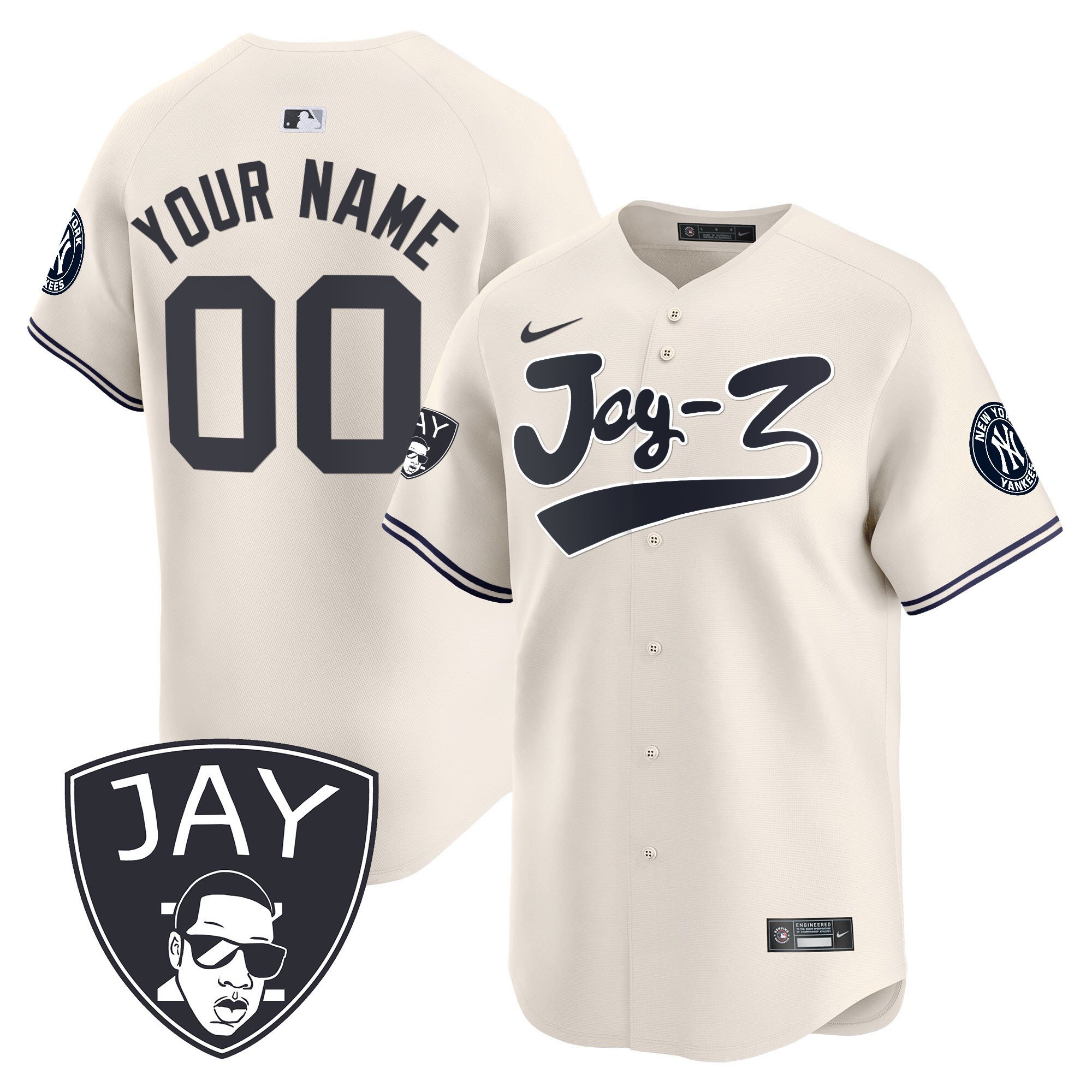 Yankees Jay-Z Vapor Premier Limited Custom Jersey V2 – All Stitched