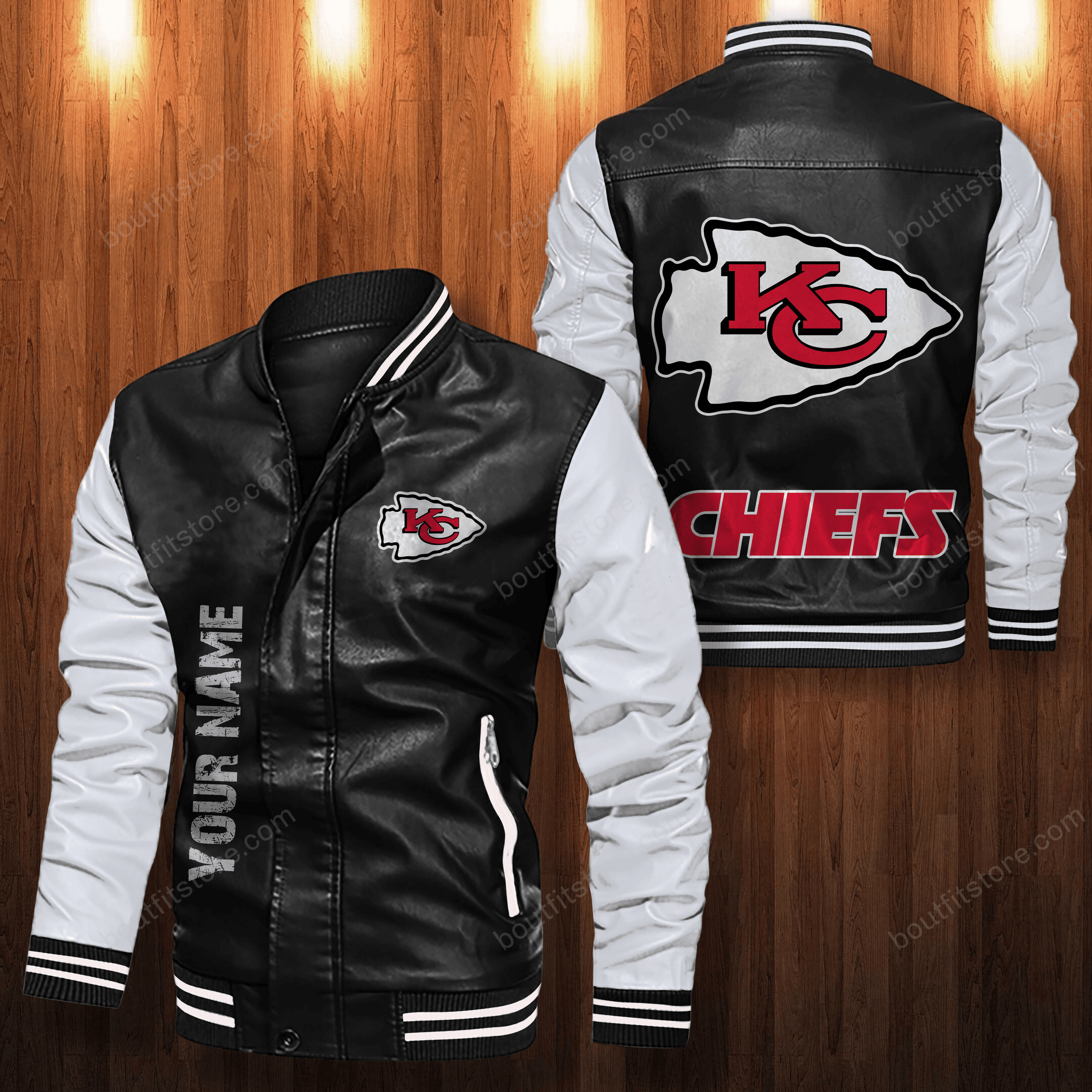 Kansas City Chiefs Leather Varsity Jacket