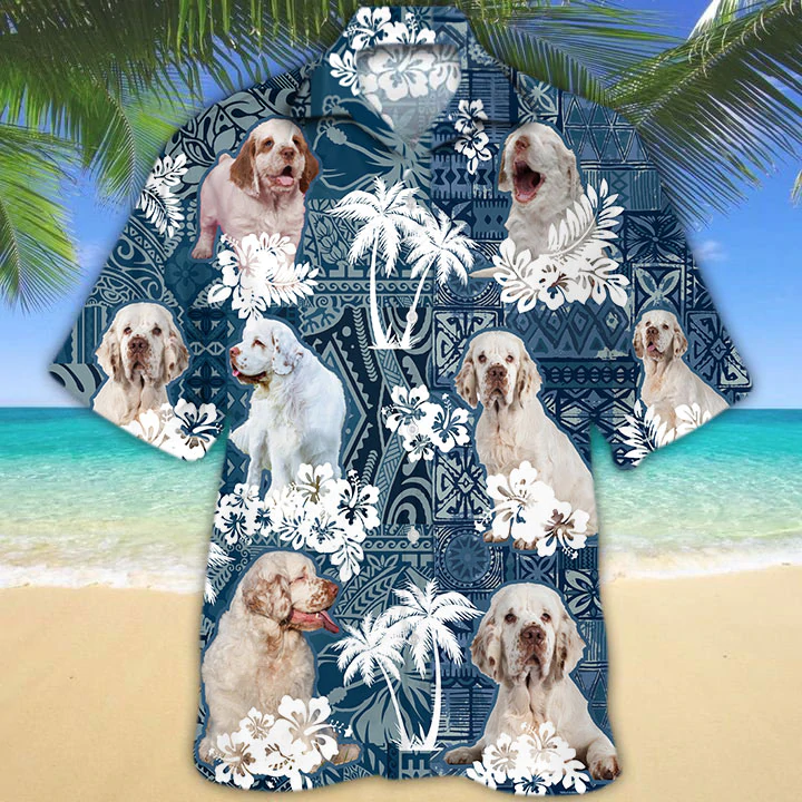 Clumber Spaniel Hawaiian Shirt