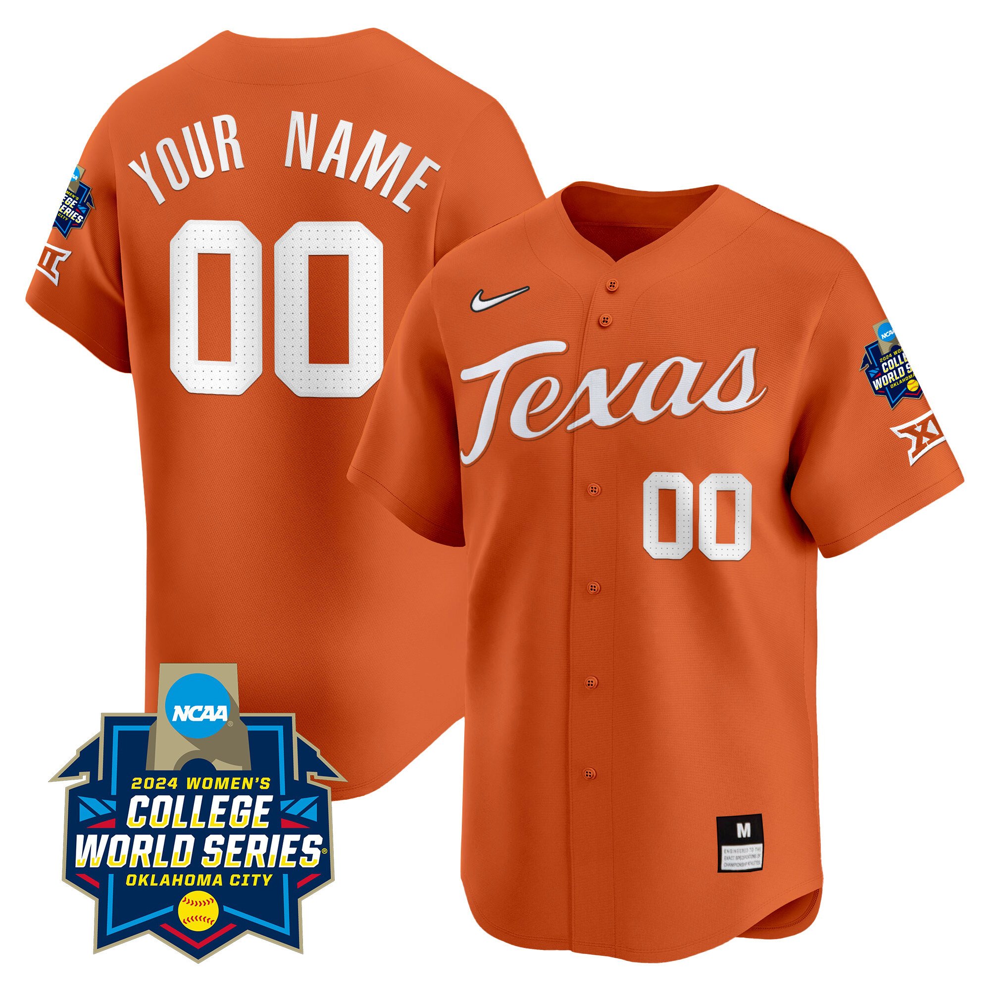 Texas Women’S College World Series Champions Vapor Premier Limited Custom Jersey – All Stitched