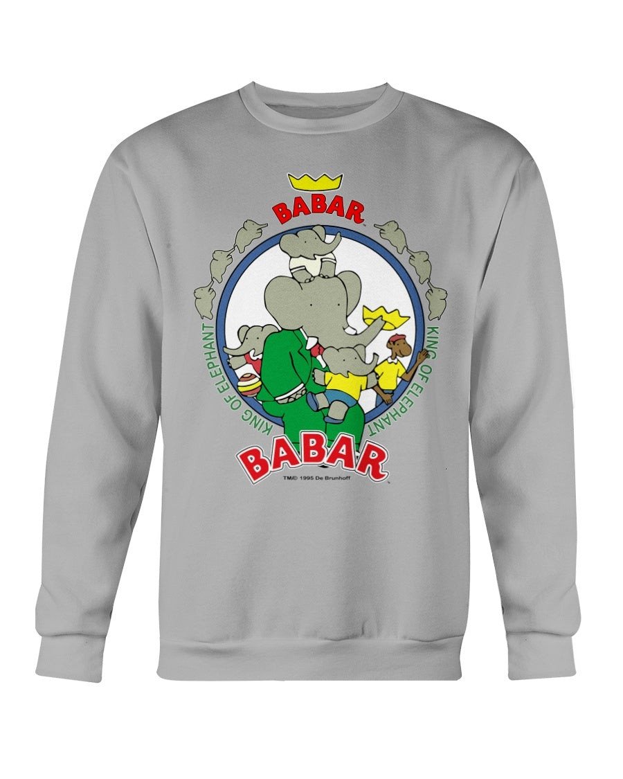 Vintage 1997 Babar King Of The Elephants Sweatshirt 082021