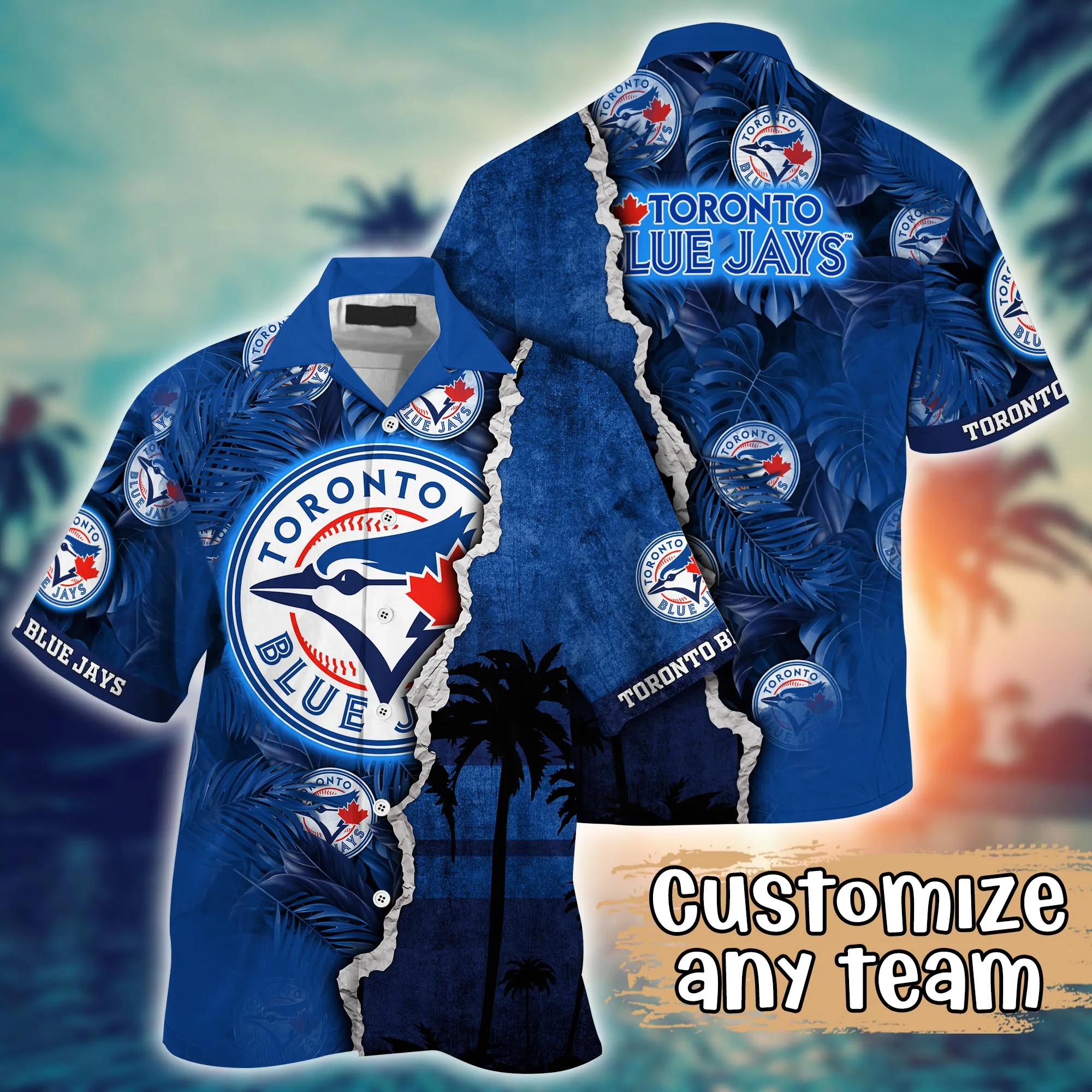 Toronto Blue Jays Mlb Hawaiian Shirt Custom Sunsets Aloha Shirt