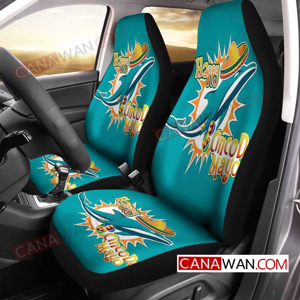 Miami Dolphins Car Seat Cover Set CSC5673