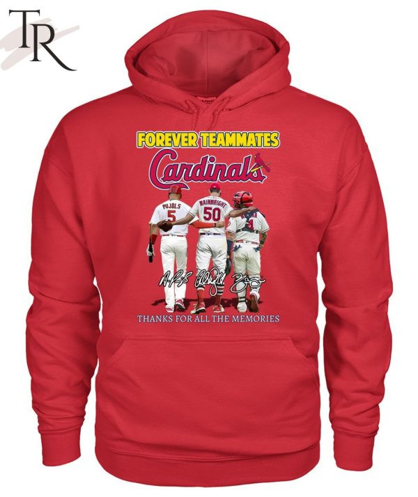 Forever Teammates St Louis Cardinals MLB Thanks For All The Memories Red Print 2D Hoodie