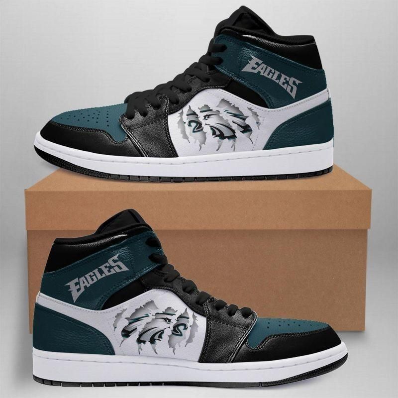 Teebeepro Fashion Philadelphia Eagles Air Jordan Shoes Sport Custom Sneakers