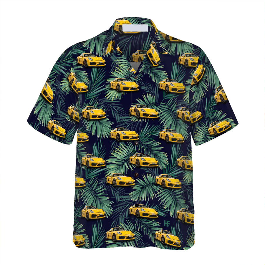 Custom Tropical Car Hawaiian Shirt, Summer Gift Hawaiian Shirt For Men