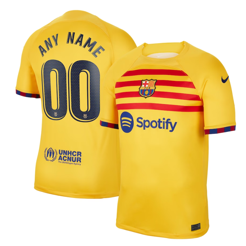 Barcelona Shirt 2022/24 Fourth Customized Jersey – Yellow