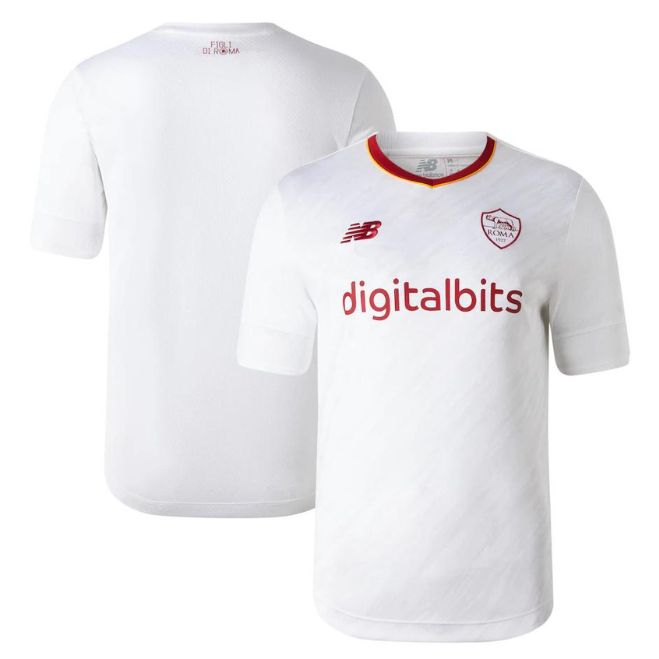 As Roma Away Unisex Shirt 2022-23 Custom Jersey – White