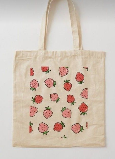 Strawberry Tote Bags