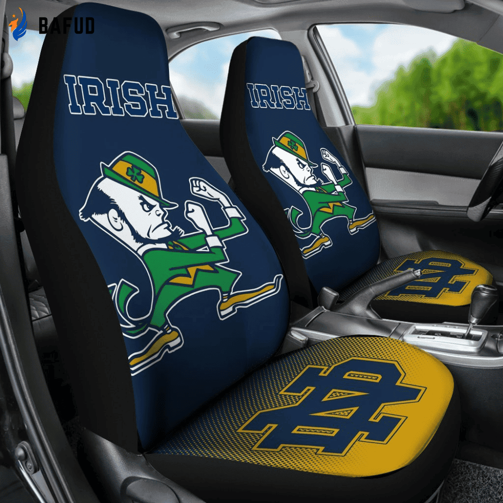 Notre Dame Fighting Irish Car Seat Cover Set Gift For Fan CSC9446