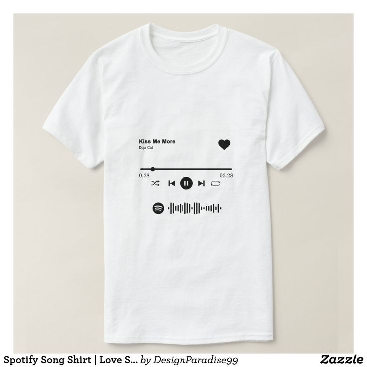 Spotify Song Shirt, Love Song Gift F …