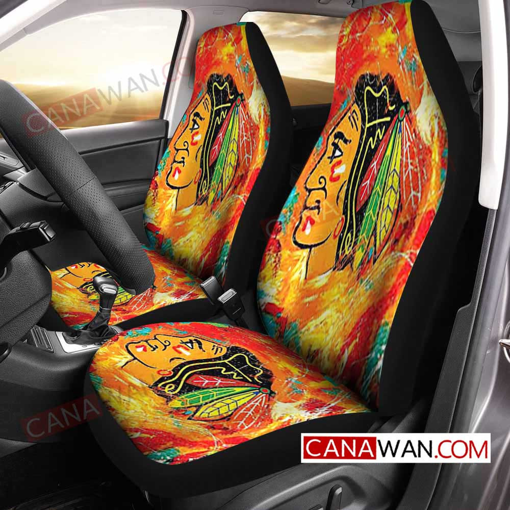 Chicago Blackhawks Car Seat Cover Set CSC6767