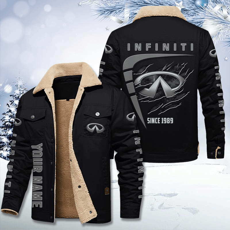 Infiniti Unisex Custom Name Stand Collar Jacket