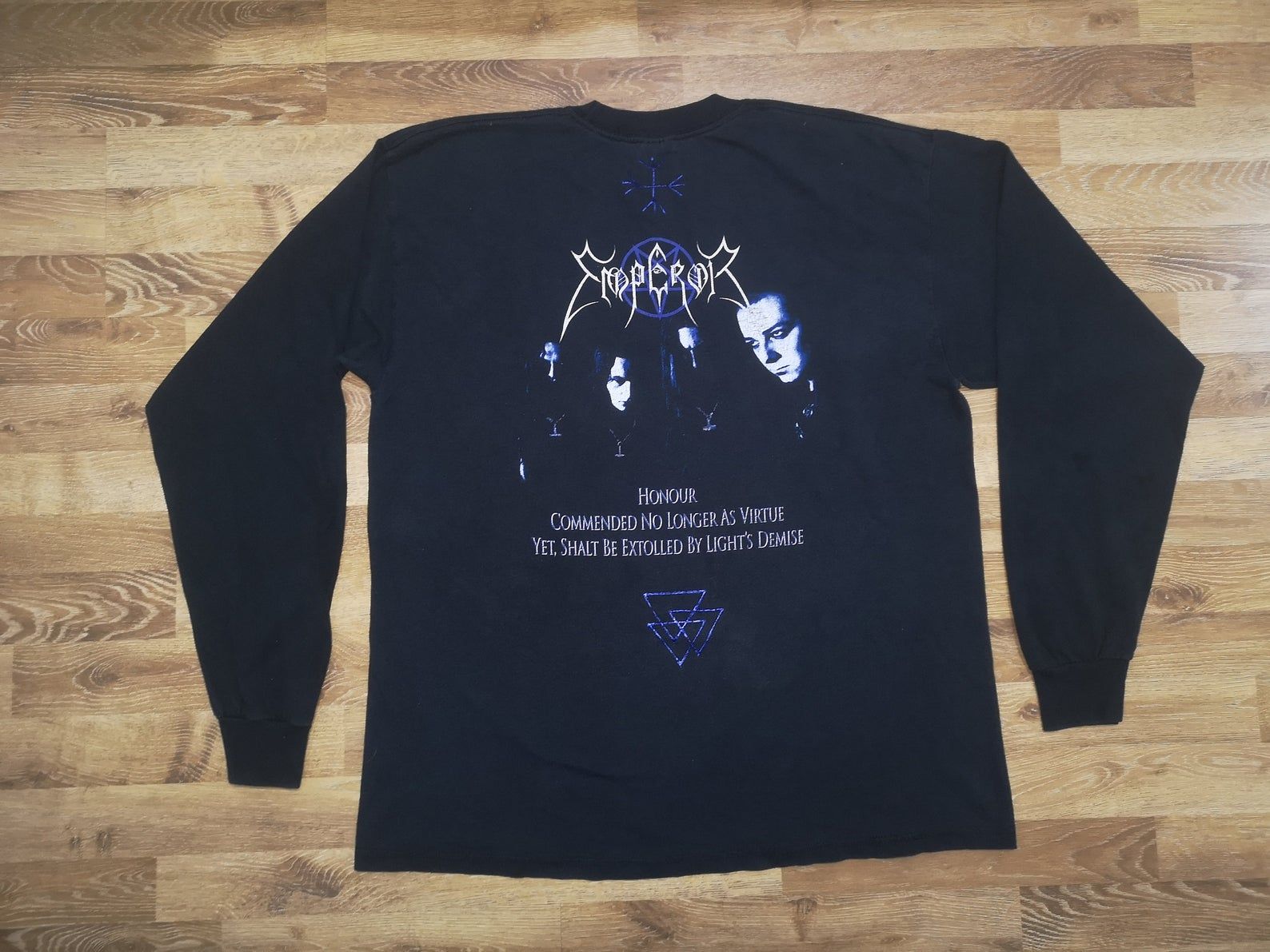 Rare!Vintage Norwegian Black Metal Band Emperor 1997 Reverence Album Promo Tour Concert T Shirt With Their Picture At The Back X