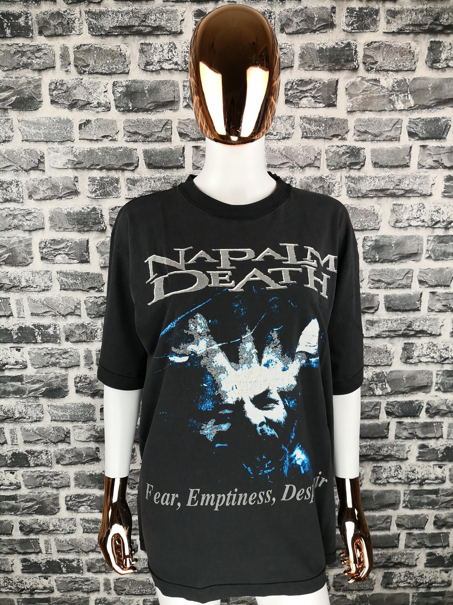 Napalm Death 1994 Vintage T-Shirt R Emptiness Despair Tee / Crust Punk Grindcore Death-Metal