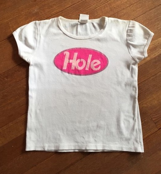 Courtney Love Hole Band Logo Shirt Outfit