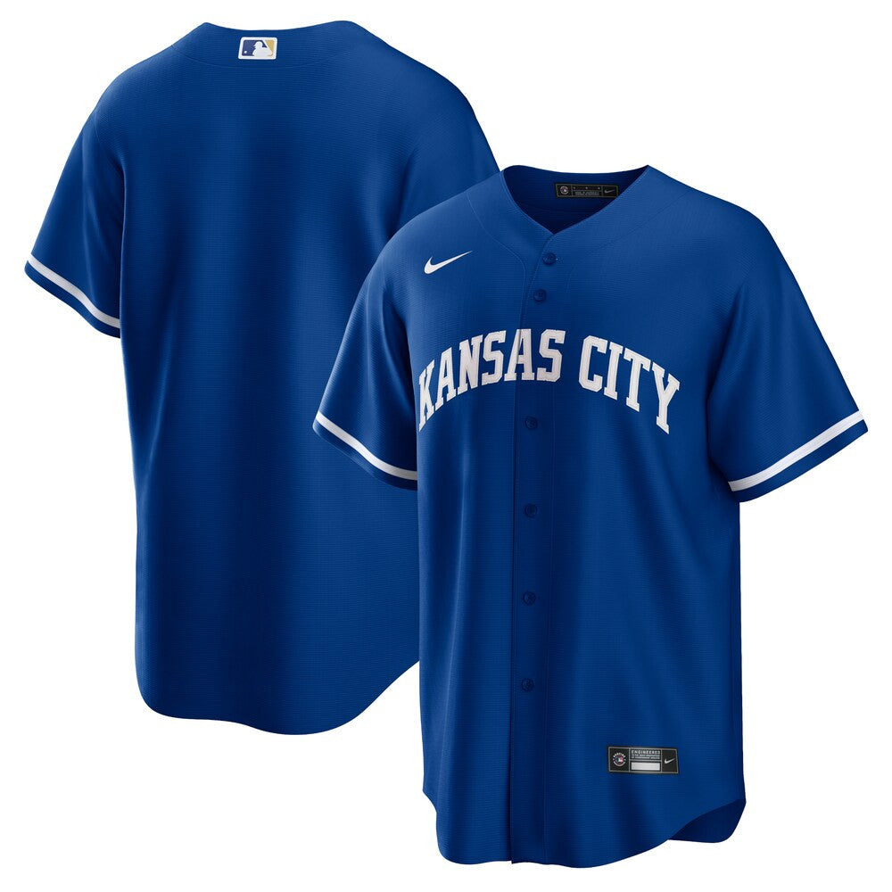 Men’S Kansas City Royals Nike Royal Alternate Replica Team Jersey