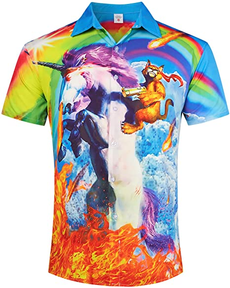 Rainbow Pride Hawaiian Shirt For Lgbtq, Hawaiian Summer Aloha Beach Shirts For Holiday