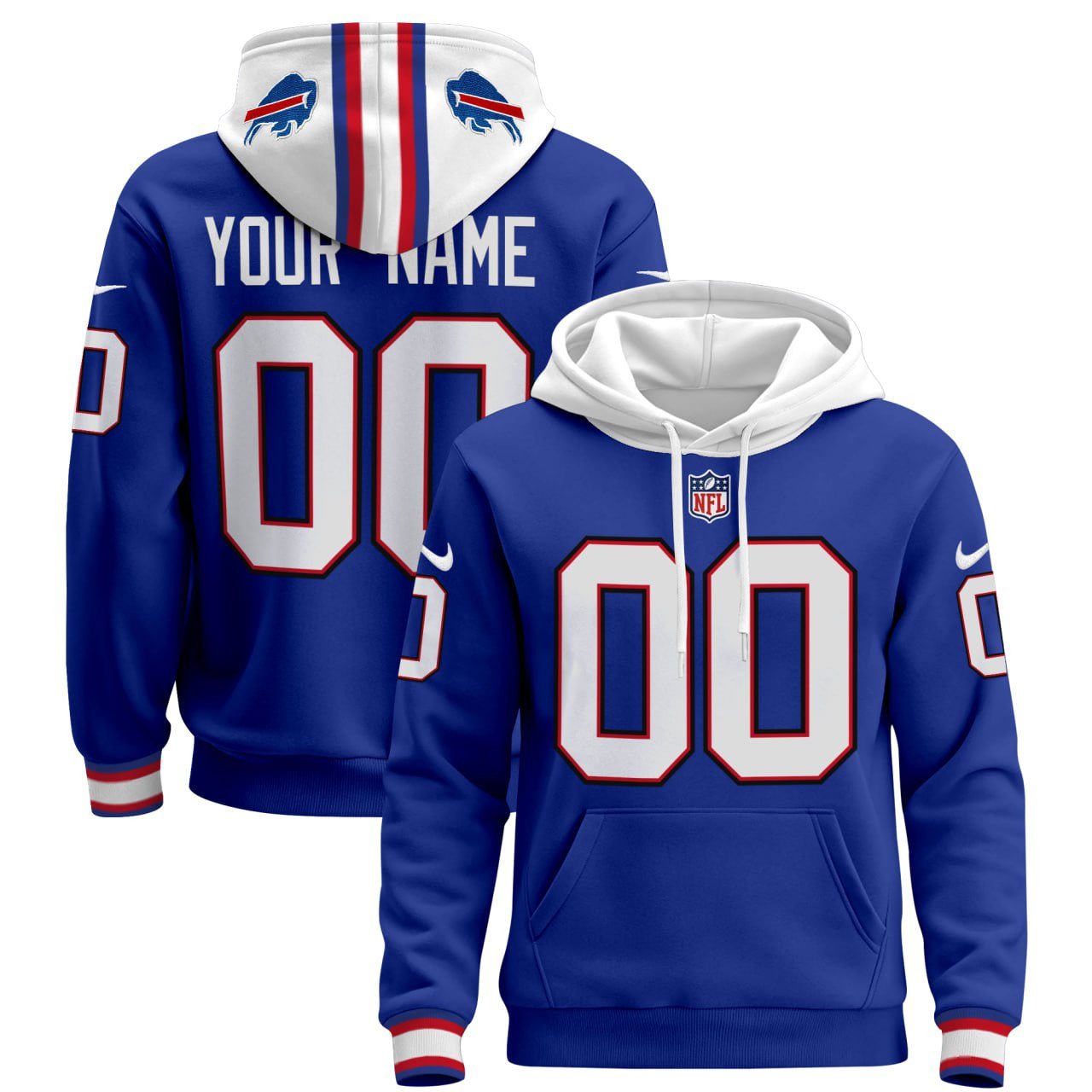 Buffalo Bills Custom Hoodie – Stitched