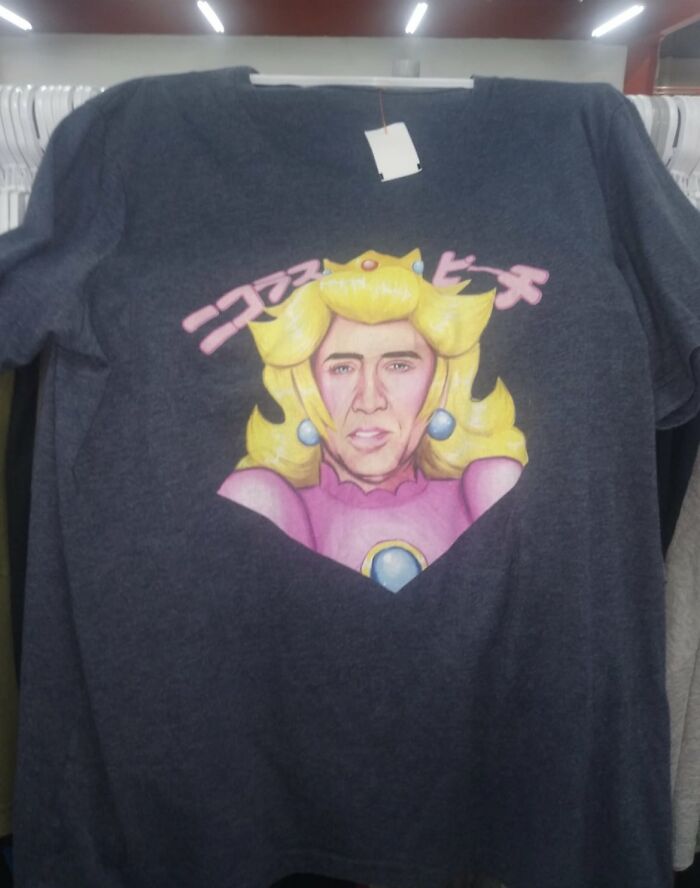 Princess Nicholas Peach  Princess Nicolas Cage Tee Shirt Outfits