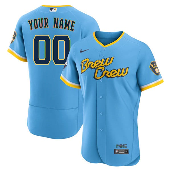 Milwaukee Brewers City Connect Custom Jersey – All Stitched – TXTrend Shop