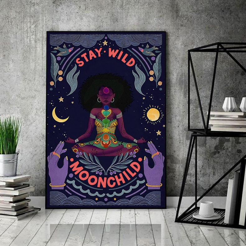 Black Girl Poster, Black Hippie Girl &hellip;