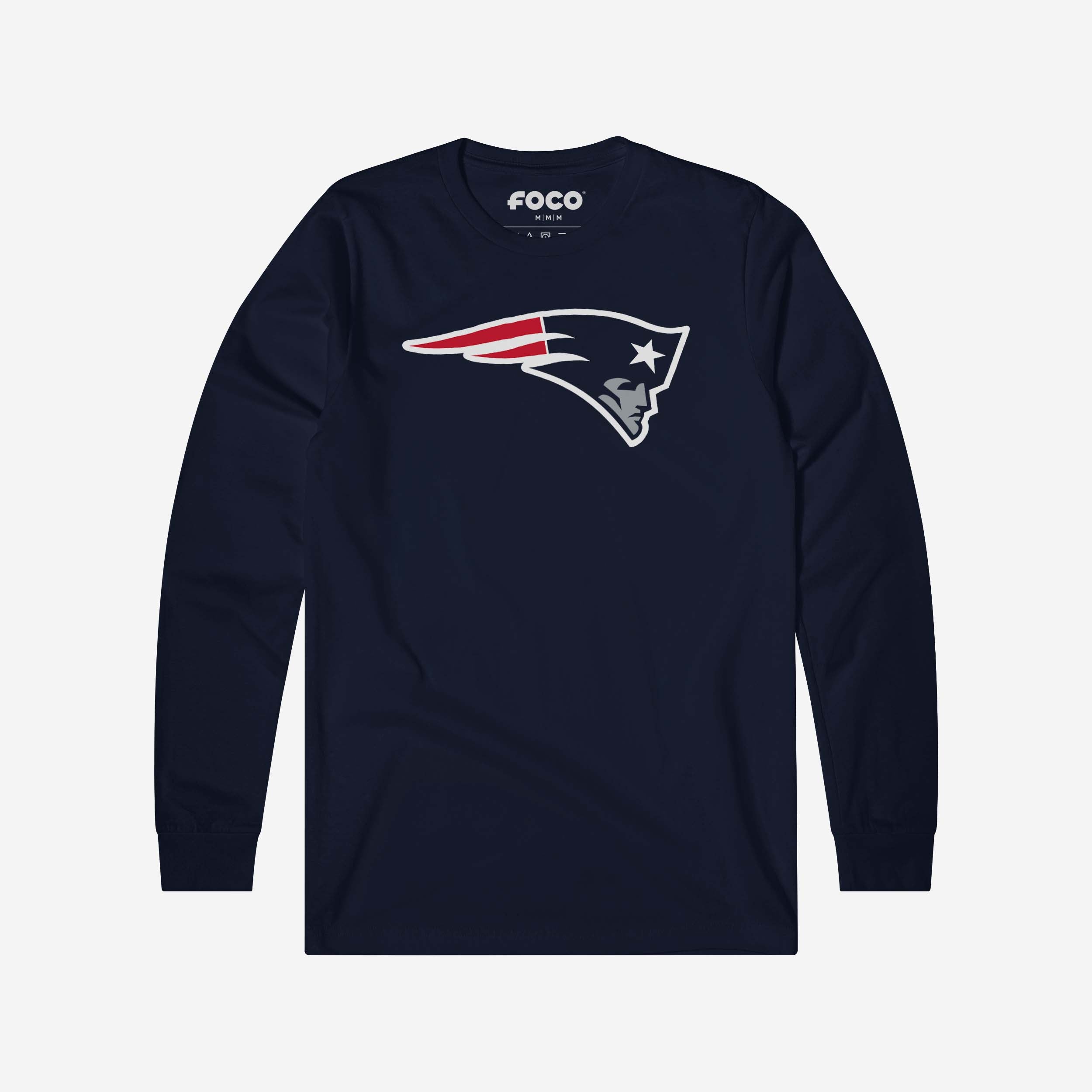 Tshirtcustom - Comfortable Long Sleeve - New England Patriots Primary Logo Long Sleeve T