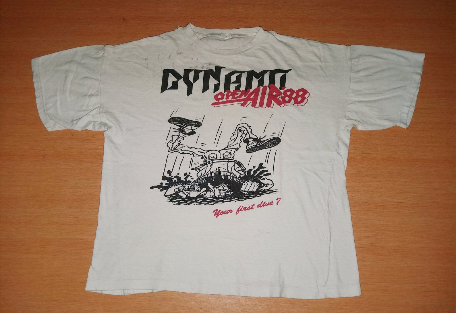 Vintage 1988 Dynamo Open Air Festival Exodus Laaz Rockit Candlemass Toxik Sabbat Tour Concert Promo Rare 80S T-Shirt