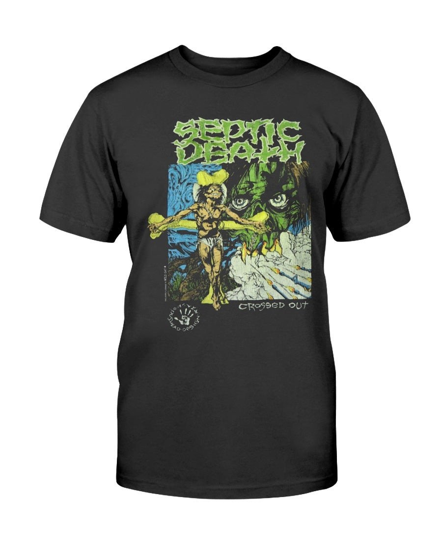 Septic Death Crossed Out Pushead Vintage T Shirt 090721