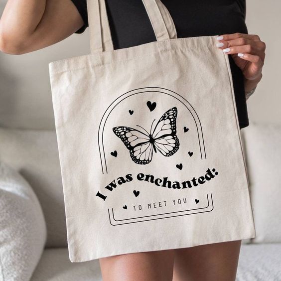 I Was Enchanted Tote Bag, Canvas Tote Bags, Tote Bag Design, Tote Bag Idea