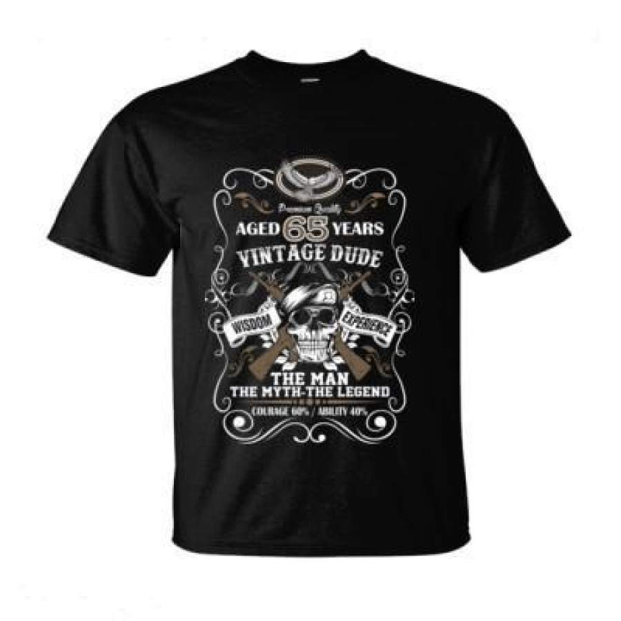 AGR Aged 66 Years Vintage Dude Wisdom Experience The Man The Myth The Legend Courage 60% Ability 40% – Ultra-Cotton T-Shirt