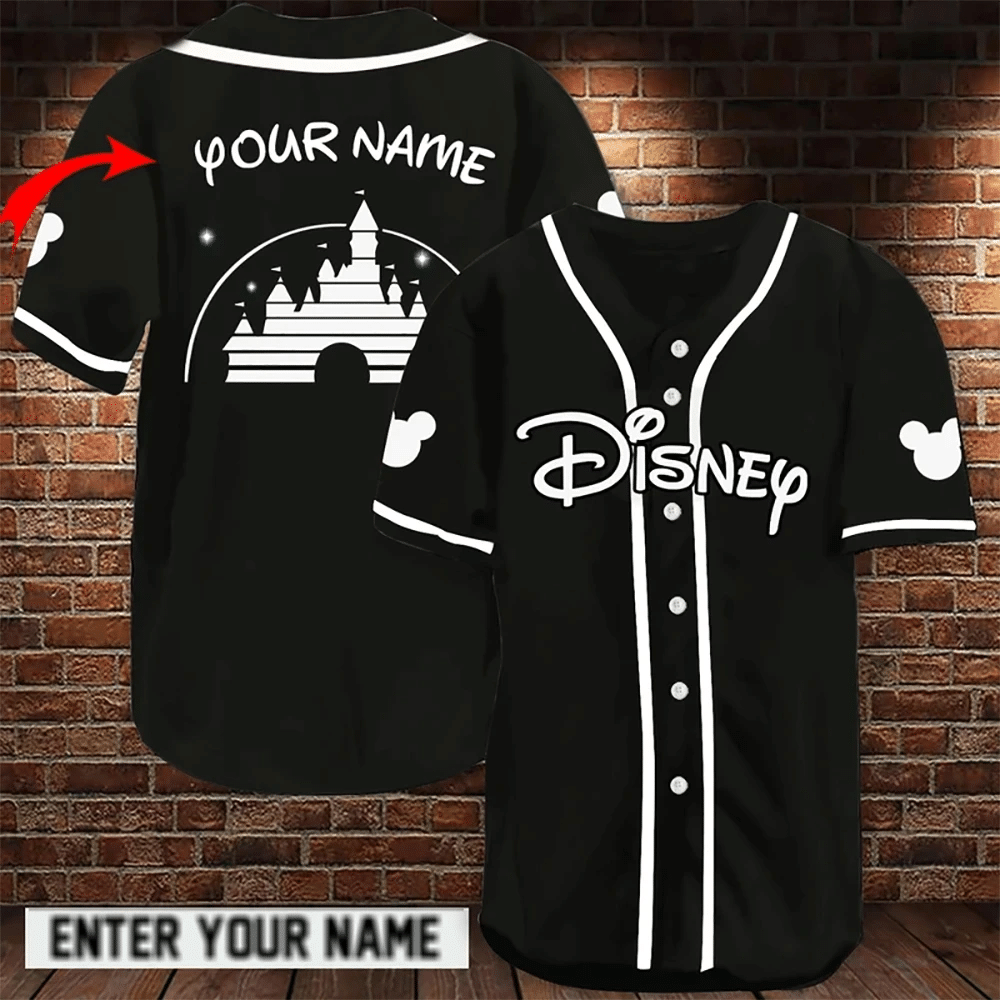 [Personalized Name] Castle Jersey 3D Prints Baseball Jersey For Men
