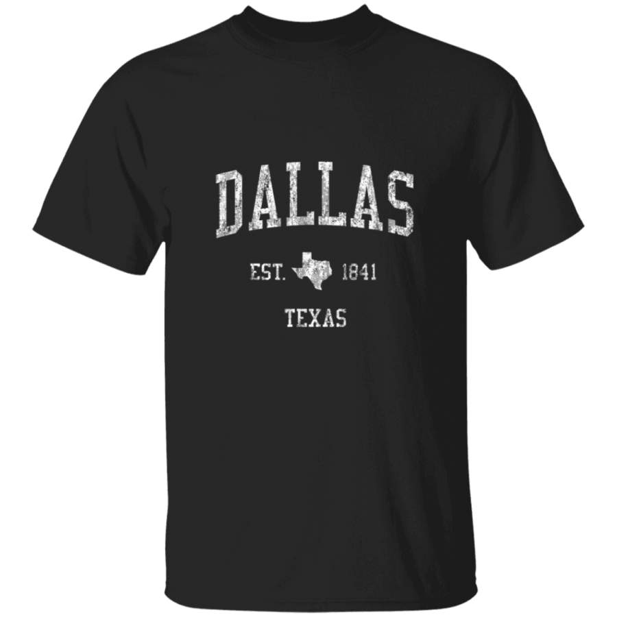 Dallas Texas TShirt Vintage Sports Design Dallas Big D Tee Dallas Cowboys T Shirt