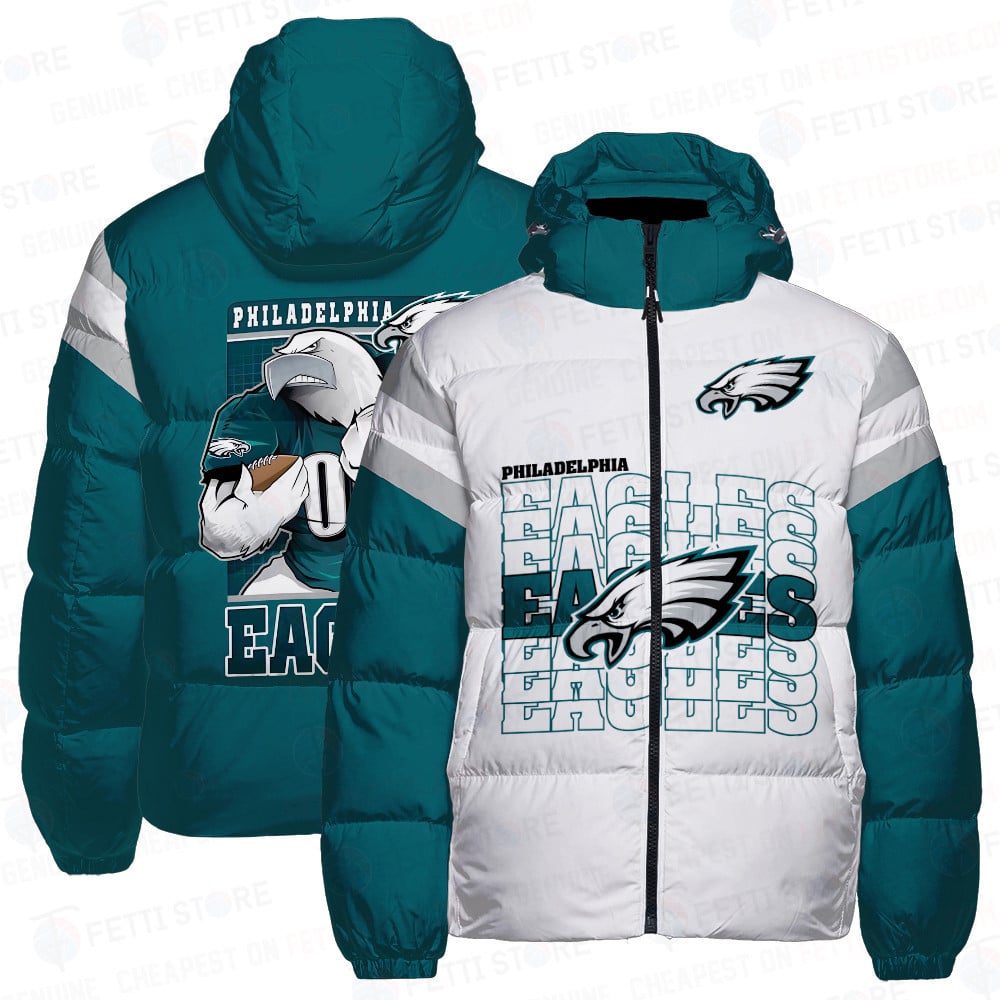 Philadelphia Eagles NFL 2024 Unisex Puffer Jacket Down Jacket STM