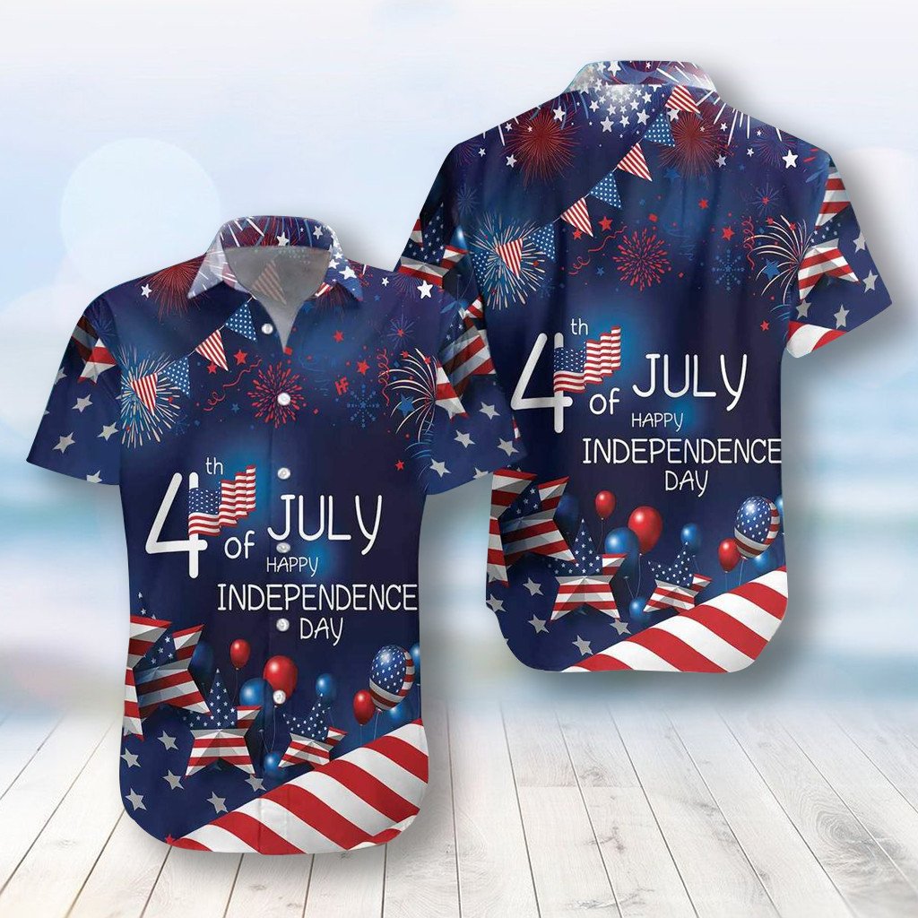 Coolspod Us Independence Day Flag July 4Th Hawaiian Shirt