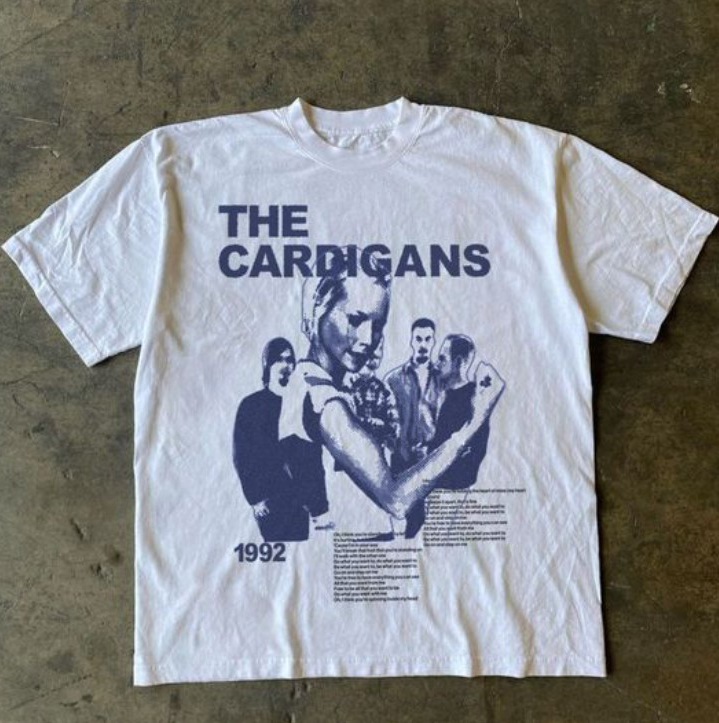The Cardigans Band Tee | 90s Music T-Shirt, White Lie Shirts, Fall shirts, Family Christmas Shirts, Vintage Style Shirt