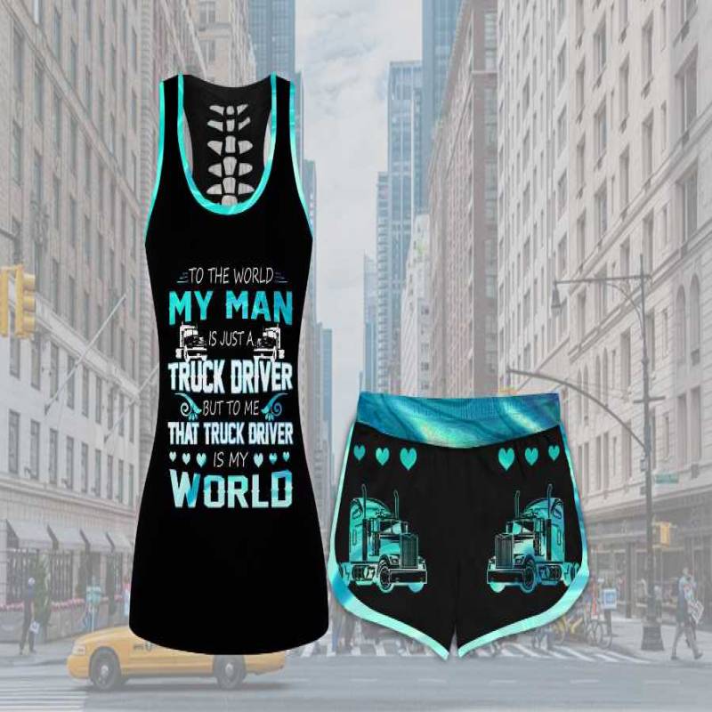 Teal My Man My Truck Driver Is My Wo &hellip;