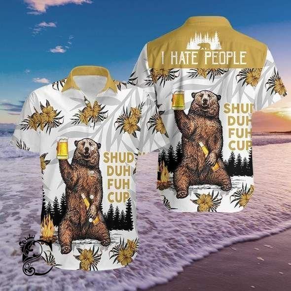 Beach Shirt Get Here Bear Hawaiian S &hellip;