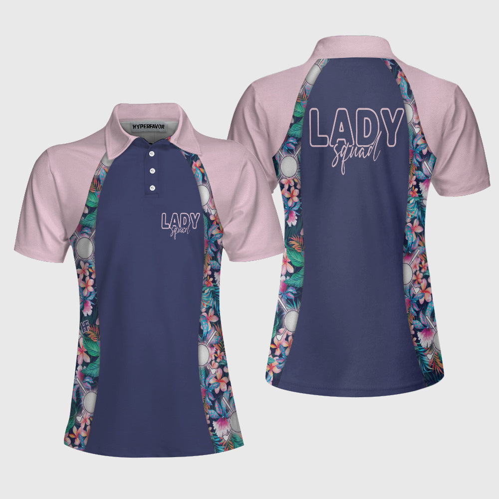 Hawaiian Dream And Golf Short Sleeve Women Polo Shirt Coolspod