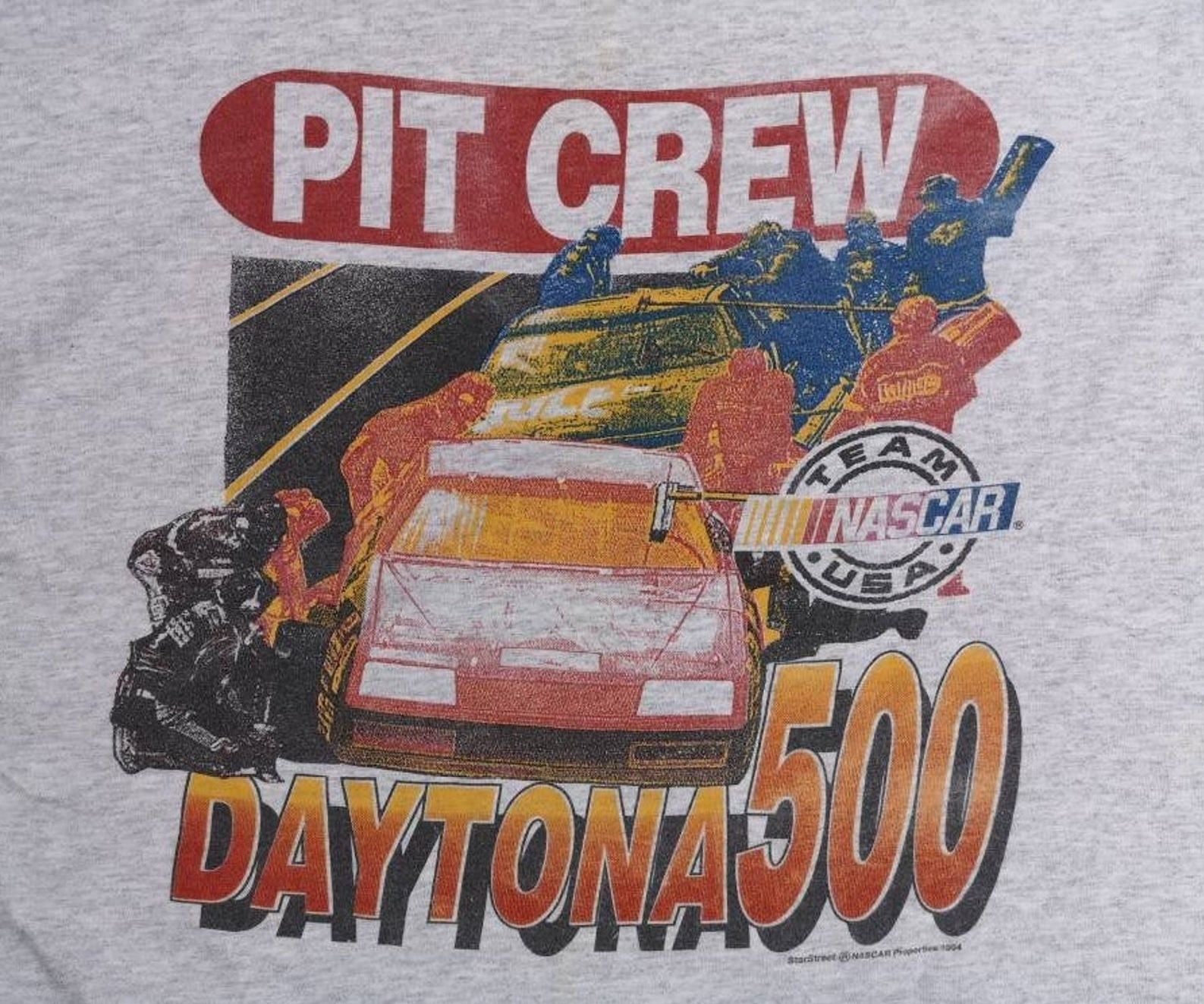 Vintage 1994 Daytona 500 Pit Crew Nascar Triblend Single-Stitched T-Shirt / Made In Usa /