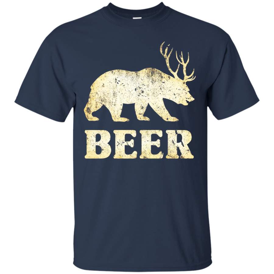 Vintage Bear Deer Beer T-shirt