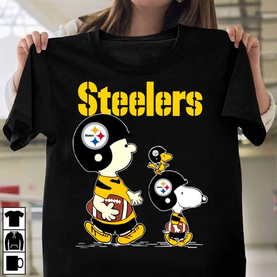ShirtHome x Steelers Country Snoopy Gifts Pittsburgh Steelers Peanuts Snoopy Tshirt 2D Tshirt Chm