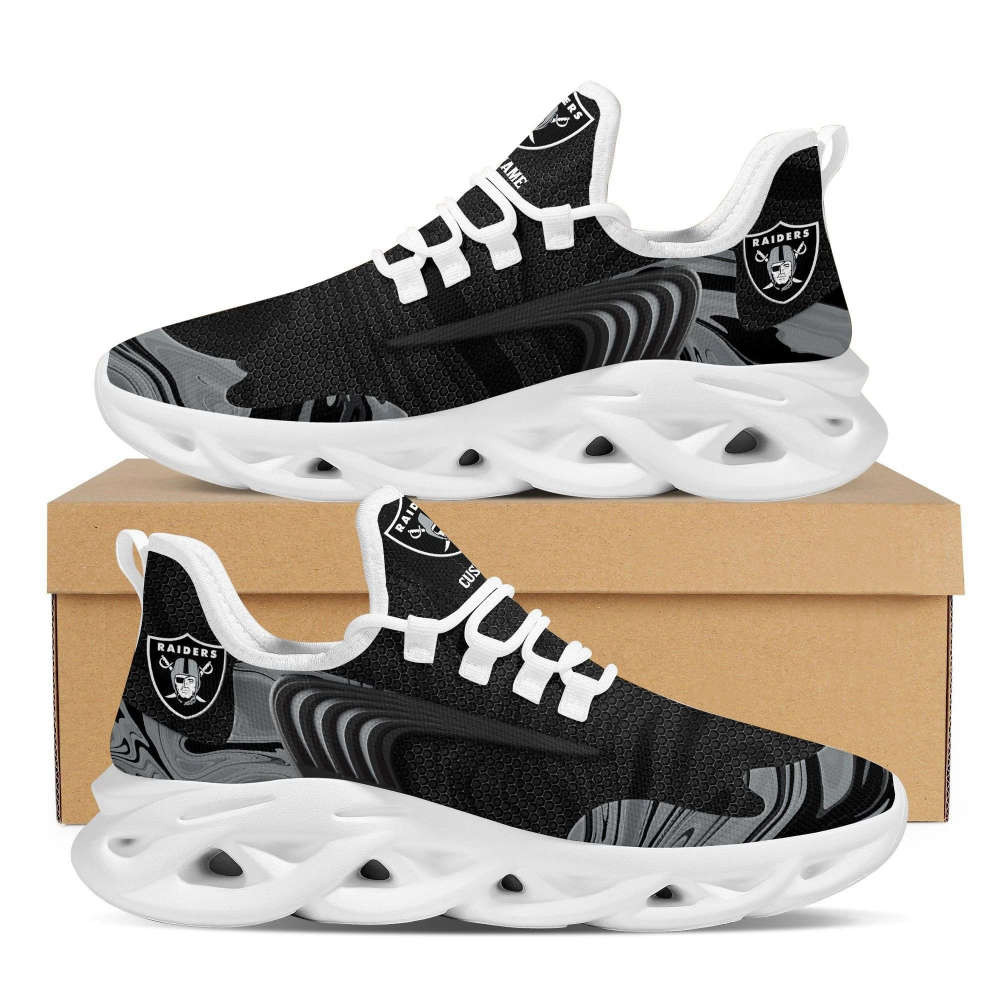 Las Vegas Raiders Team Custom Name Max Soul Sneakers Running Sports Shoes For Men Women MS7353