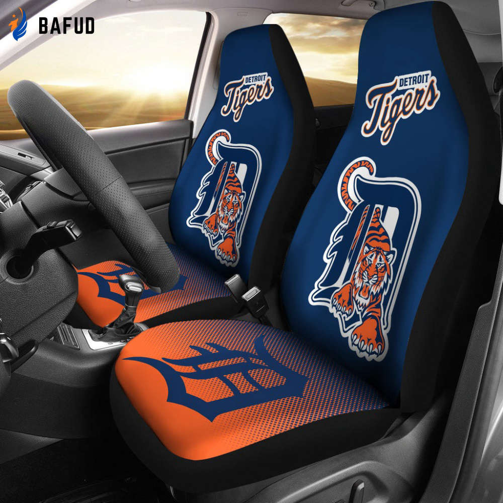 Detroit Tigers Car Seat Cover Set For Fan Gifts For Fan Gifts for Fan Gifts CSC8707