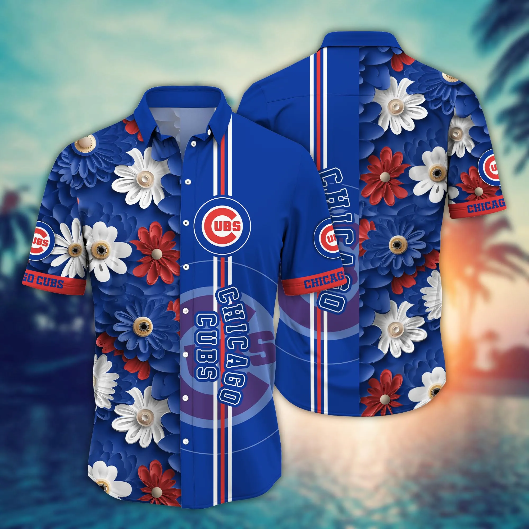 Chicago Cubs Mlb Hawaiian Shirt Sun-Soaked Aloha Shirt