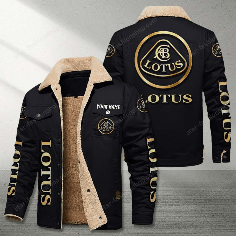 Lotus Black Custom Name Stand Collar Jacket