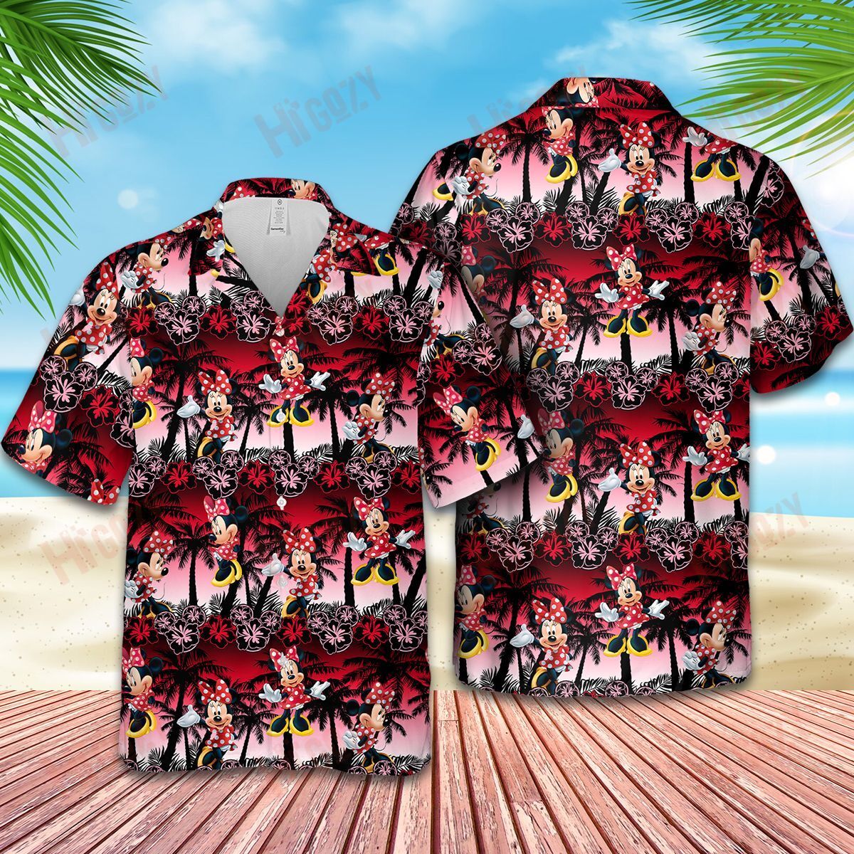 Teebae Designed Minnie Mouse Hawaiian Shirt